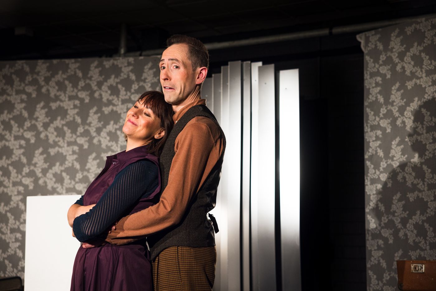 James Dangerfield and Sarita Plowman embracing
