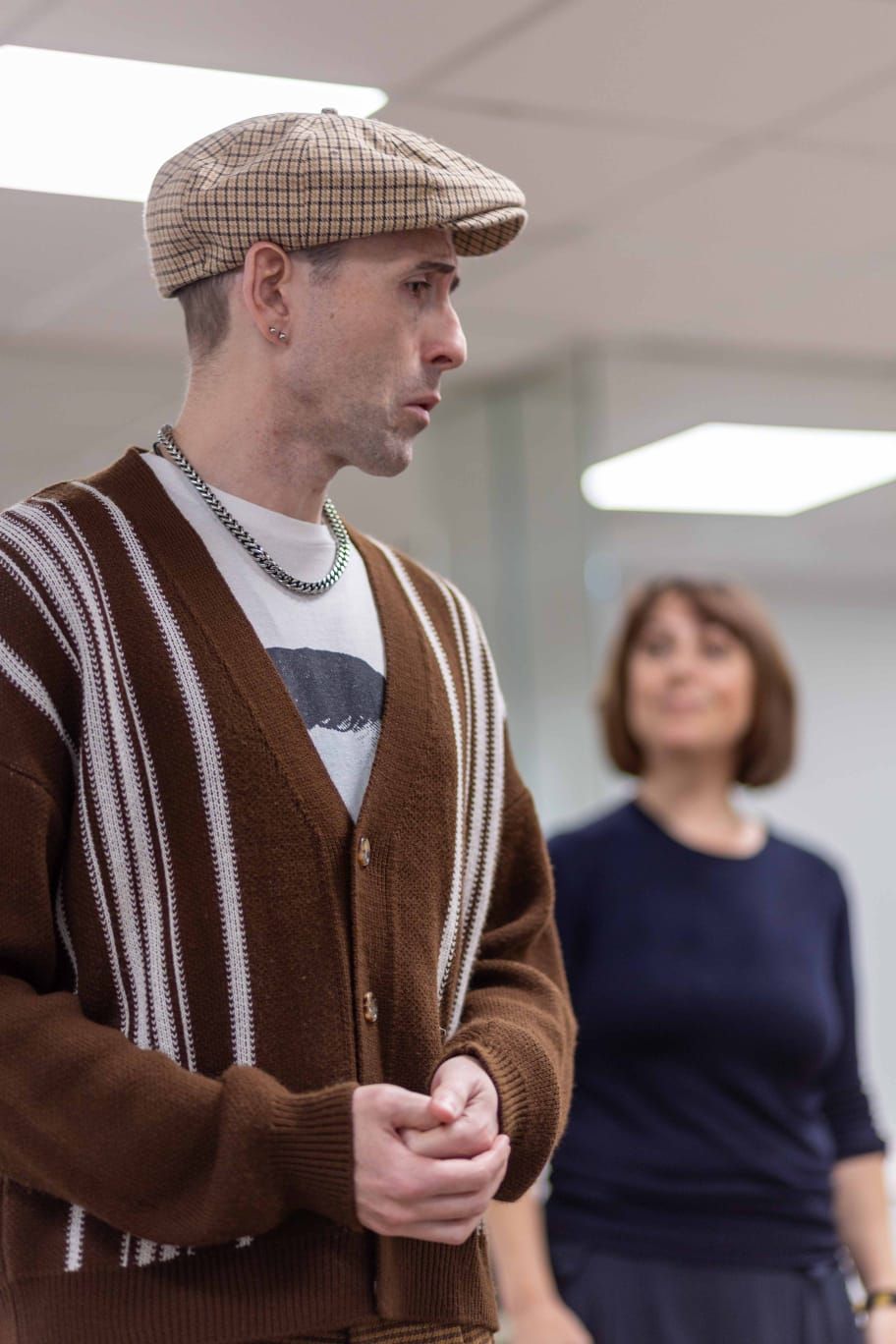 James Dangerfield and Sarita Plowman in rehearsal
