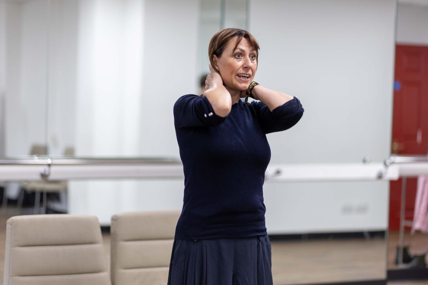 Sarita Plowman in rehearsal
